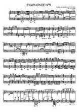 Téléchargez la partition de Symphonie N°5, arrangement pour piano en PDF